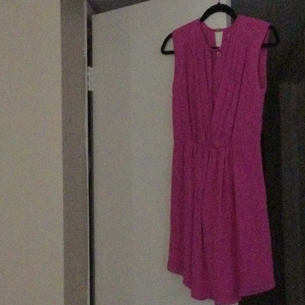 Elegant Pink Sleeveless Dress
